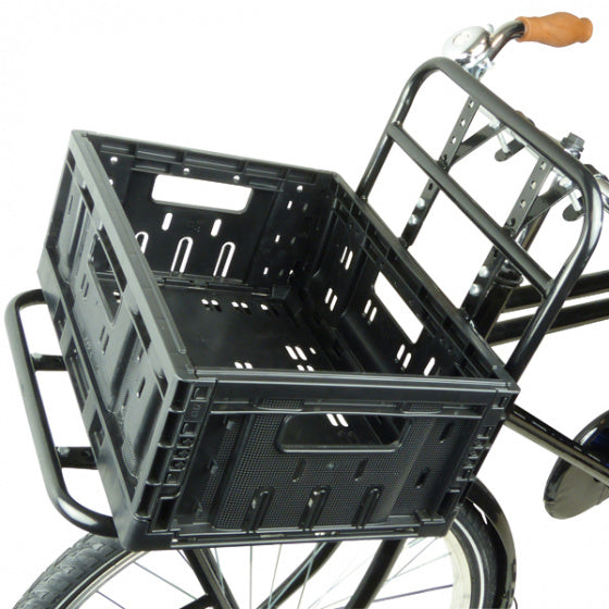 fietskrat opvouwbaar 20 liter grijs