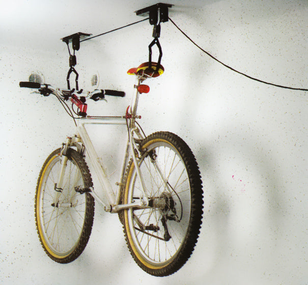 fietslift metaal/textiel 20 kg zwart 6-delig