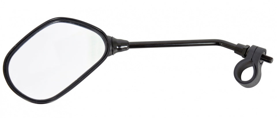 fietsspiegel met reflector 84 mm zwart