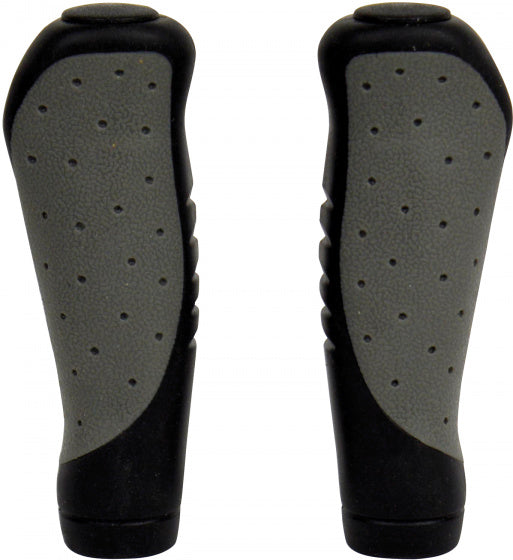 handvatten Ergo Grip 14 cm rubber zwart/grijs per set