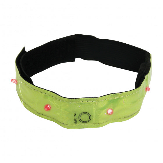 reflectie-armband led 40 cm geel