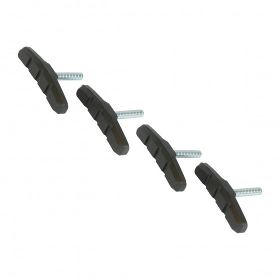 remblokken MTB 70 mm metaal zwart 4 stuks