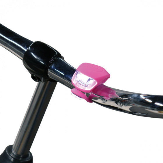verlichtingsset led batterijen siliconen roze 2-delig