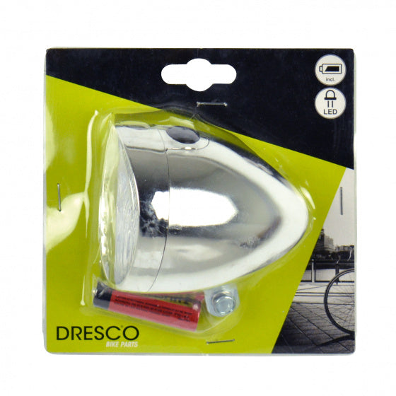 voorlicht Classic 3 led batterijen 9 cm chroom