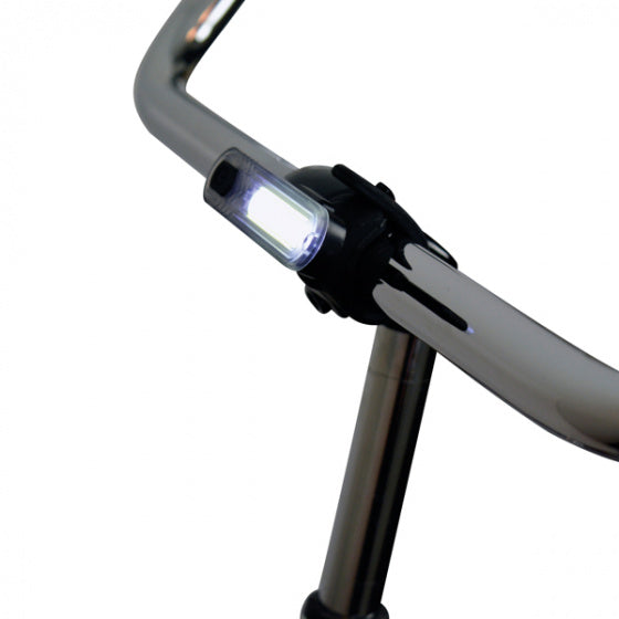 voorlicht COB led USB-oplaadbaar 60 lumen zwart 3-delig