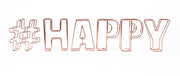 decoratie draadletters 3D #happy