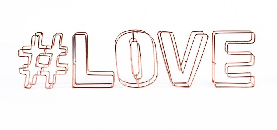 decoratie draadletters 3D #love