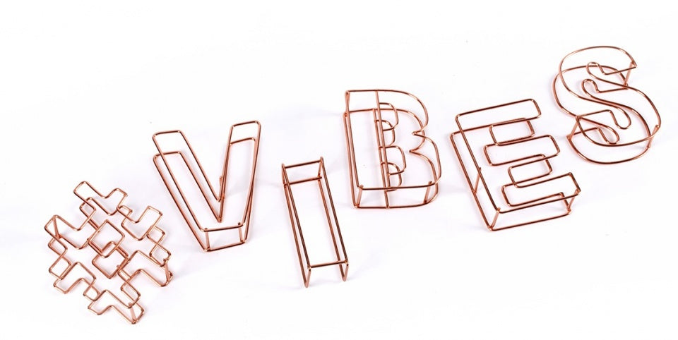 decoratie draadletters 3D #vibes