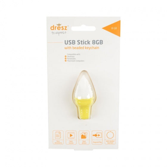 USB-stick en sleutelhanger ijsje 8 GB