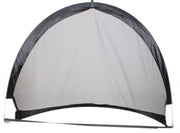 voetbaldoel pop-up 120 x 86 cm zwart 2 stuks