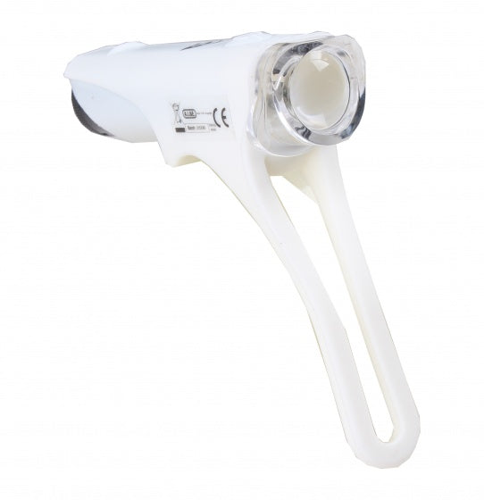 voorlicht fietslamp led batterij 9 cm wit