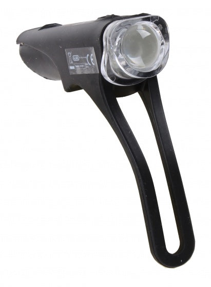 voorlicht fietslamp led batterij 9 cm zwart