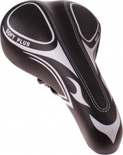 zadel MTB unisex 27 cm zwart/wit