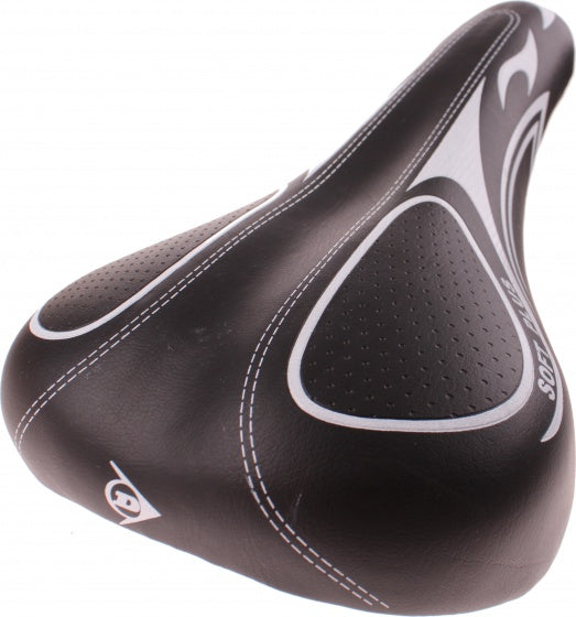 zadel MTB unisex 27 cm zwart/wit