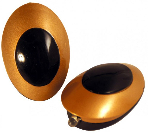 Fietsverlichting Set 2 LED zwart/goud