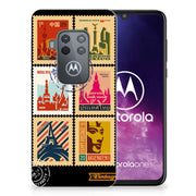Motorola One Zoom | Silliconen Back Cover | Postzegels