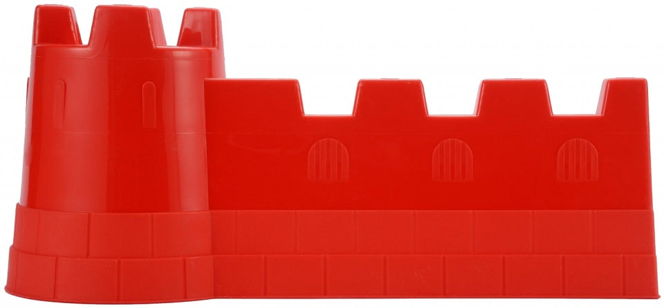 kasteelmuur zandspeelgoed junior 40 x 19 cm rood