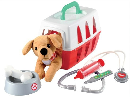 Medical: dierenartskoffer met hond