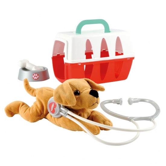 Medical: dierenartskoffer met hond