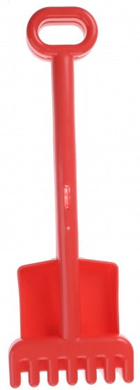 schep en hark 30 cm rood