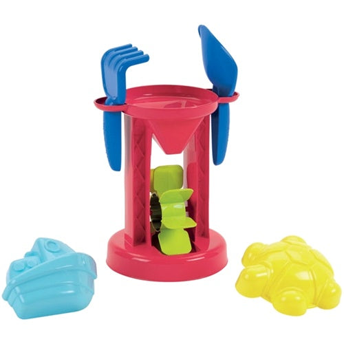 zandmolen met zandspeelgoed junior 19 cm 5-delig