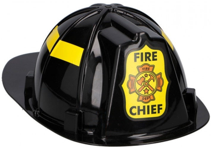 brandweerhelm zwart 32 cm