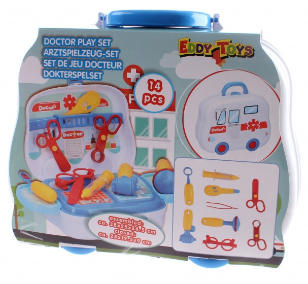 dokterset 25 cm junior wit 14-delig