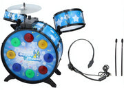 drumset met koptelefoon 53 cm blauw