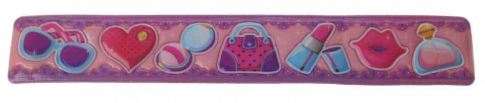 klaparmband beauty meisjes paars/roze 22 x 3