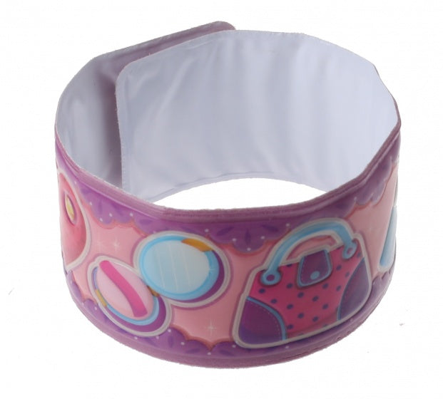 klaparmband beauty meisjes paars/roze 22 x 3