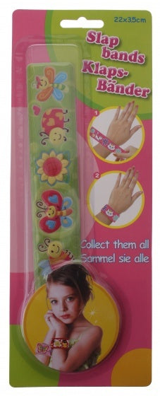 klaparmband lieveheersbeestje lichtgroen 22 cm