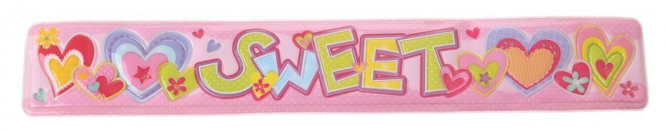 klaparmband sweet meisjes lichtroze 22 x 3