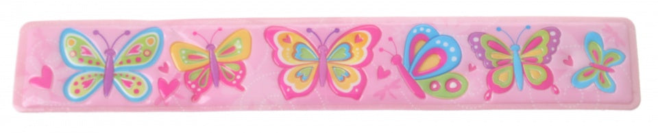 klaparmband vlinders meisjes lichtroze 22 x 3