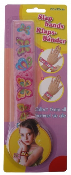 klaparmband vlinders meisjes lichtroze 22 x 3
