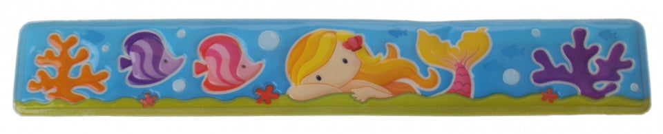 klaparmband waterdieren meisjes blauw 22 x 3