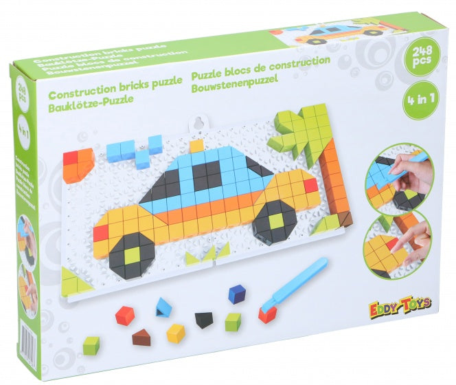 mozaïekpuzzel 4-in-1 junior groen 248-delig