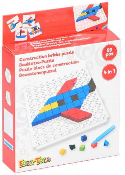 mozaïekpuzzel 4-in-1 junior rood 59-delig