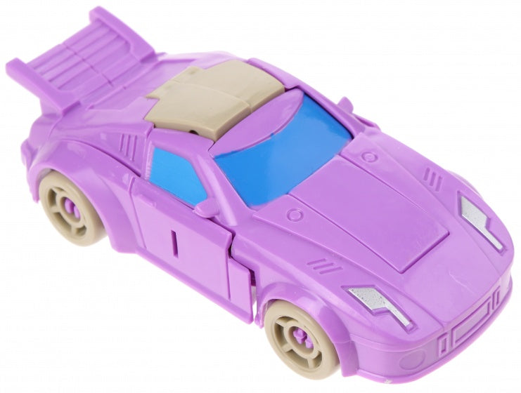 robot transformer car paars 10 cm