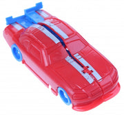 robot transformer car rood/blauw 10 cm