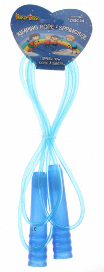 springtouw kunststof 210 cm blauw/geel