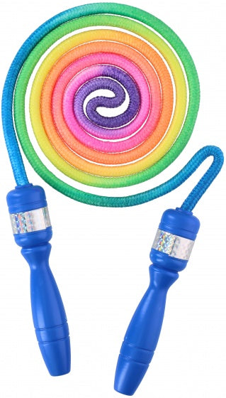 springtouw Regenboog 210 cm blauw