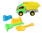strandset met kiepwagen 5-delig groen/geel