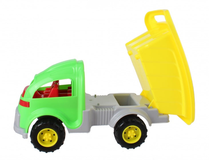 strandset met kiepwagen 5-delig groen/geel