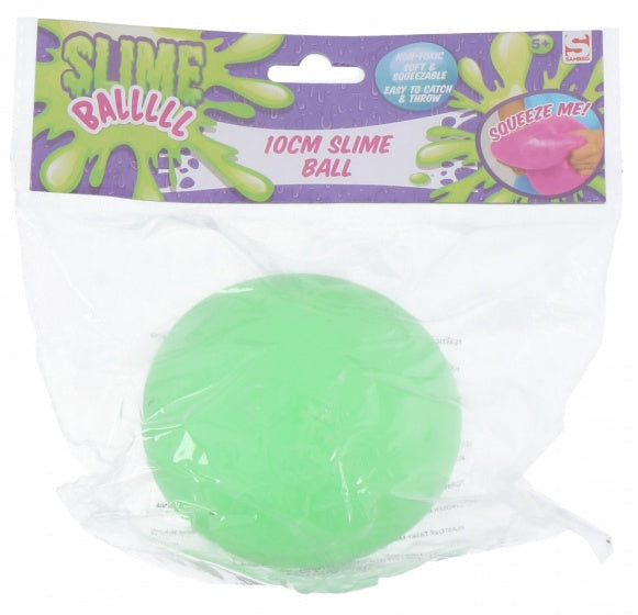 stressbal Slime Ball siliconen 10 cm groen
