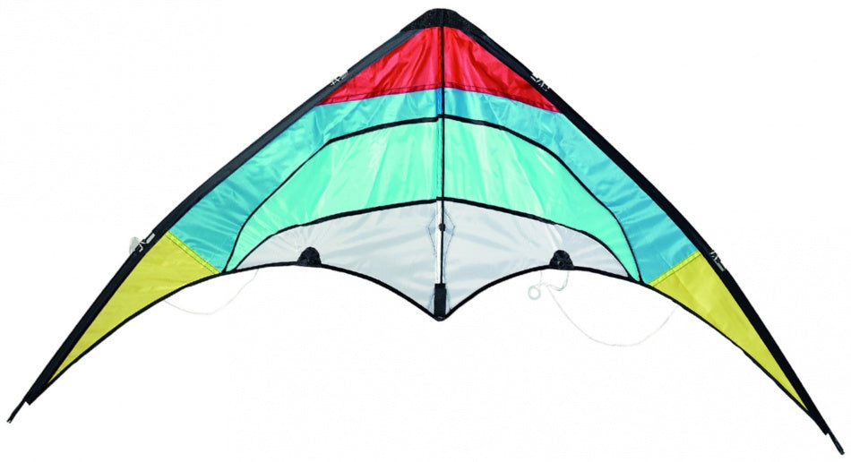 Stuntvlieger 120 x 60 cm Geel/Blauw
