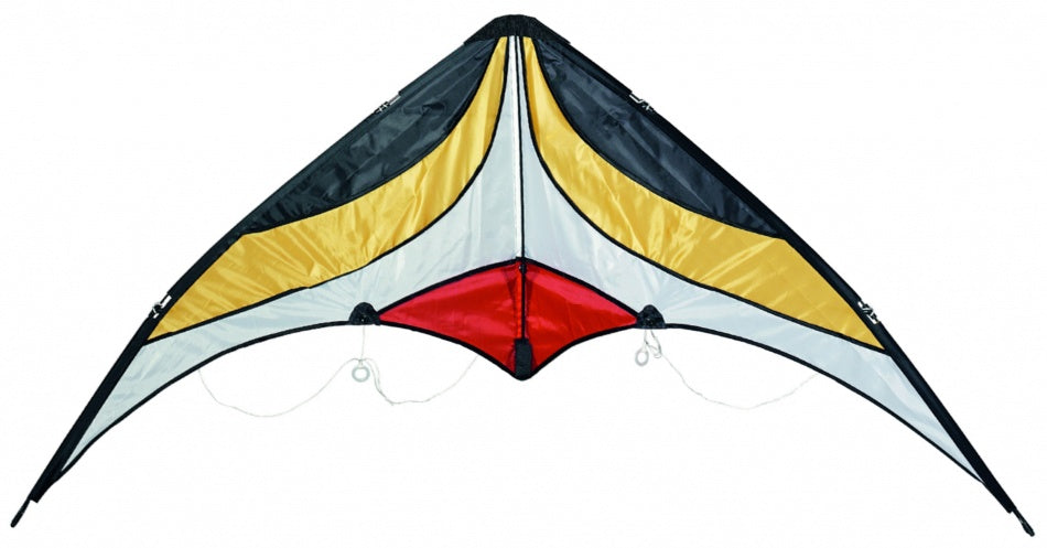 Stuntvlieger 120 x 60 cm Wit / Rood / Oranje