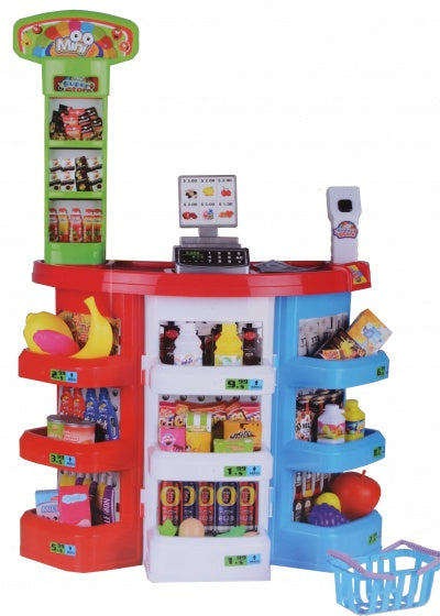 supermarkt kunststof 51 x 27 x 28 cm 38-delig
