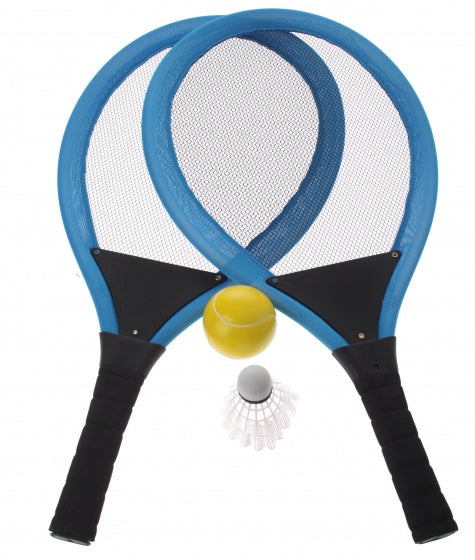 tennisset blauw 55 cm 4-delig