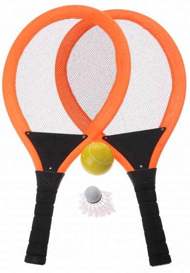tennisset oranje 55 cm 4-delig
