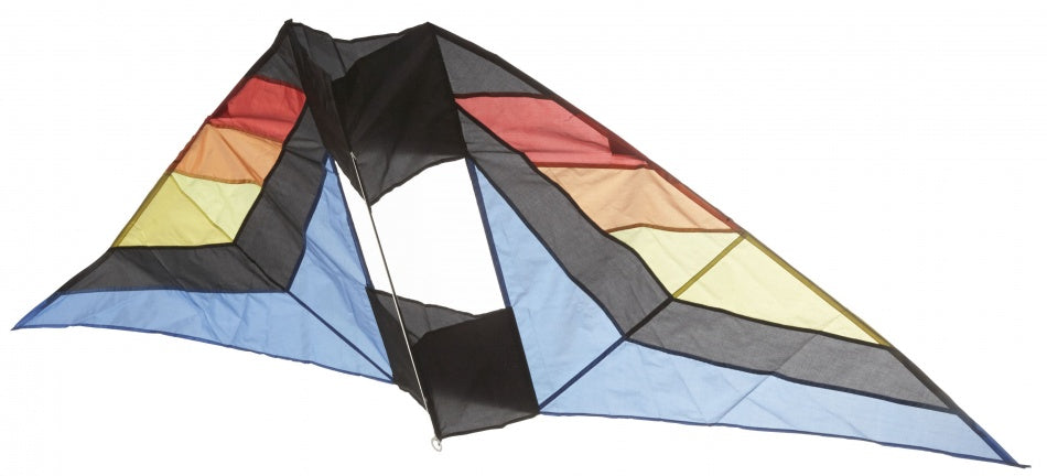 Vlieger rood/oranje/geel 183 x 81 cm